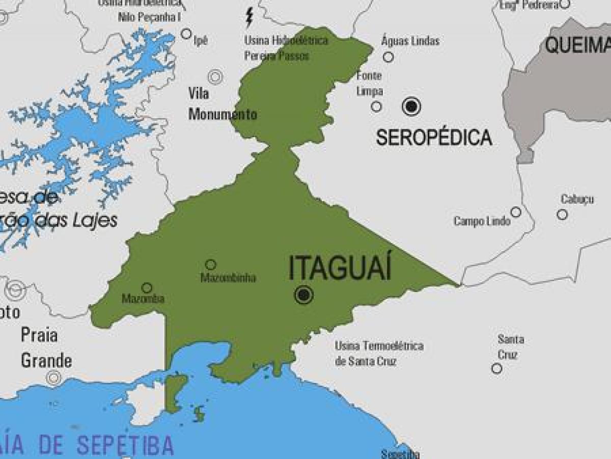 Karte der Gemeinde Itaguaí