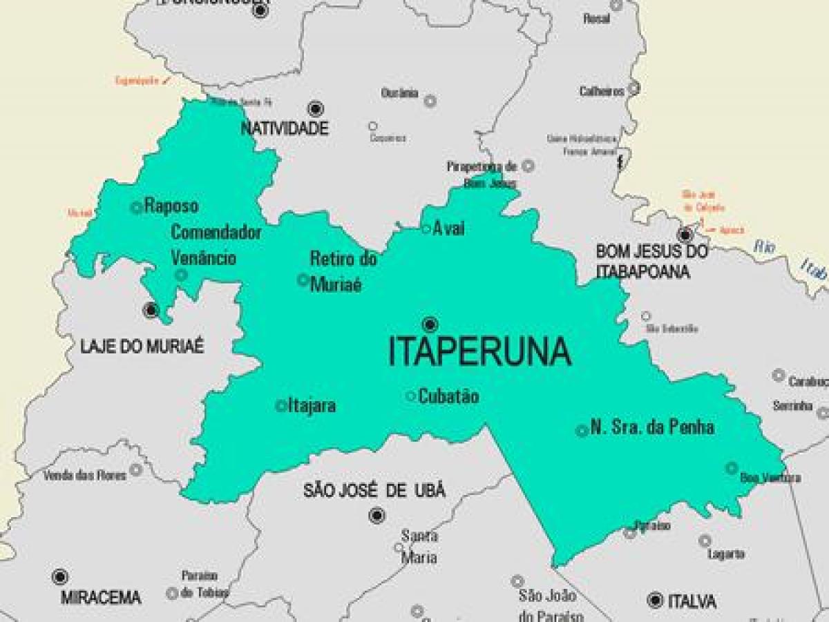 Karte der Gemeinde Itaperuna