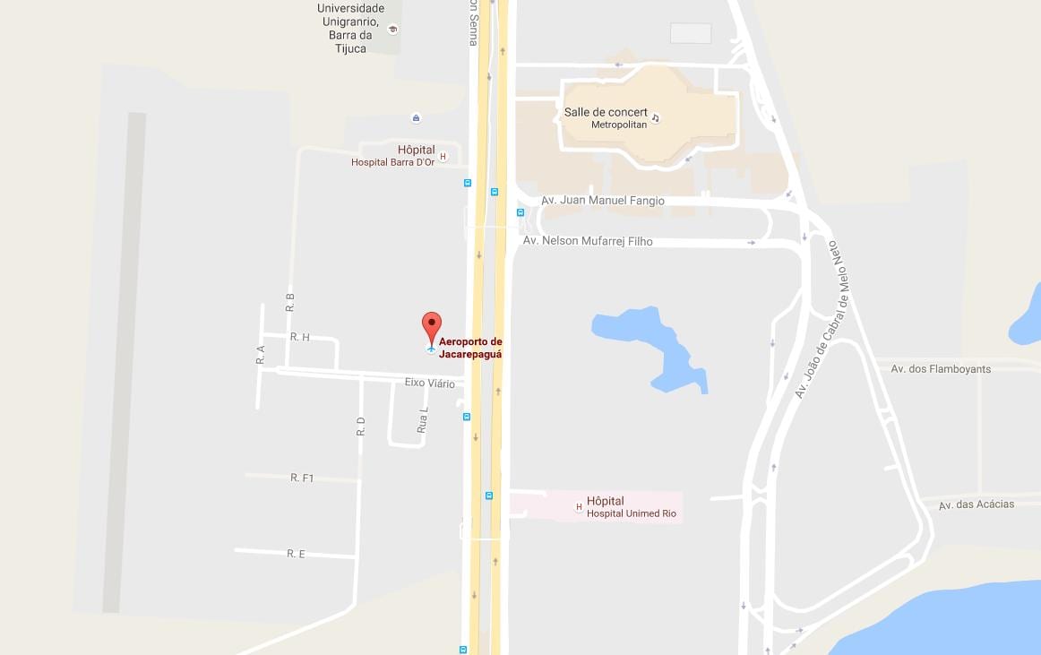 Karte von Jacarepaguá-Roberto Marinho airport