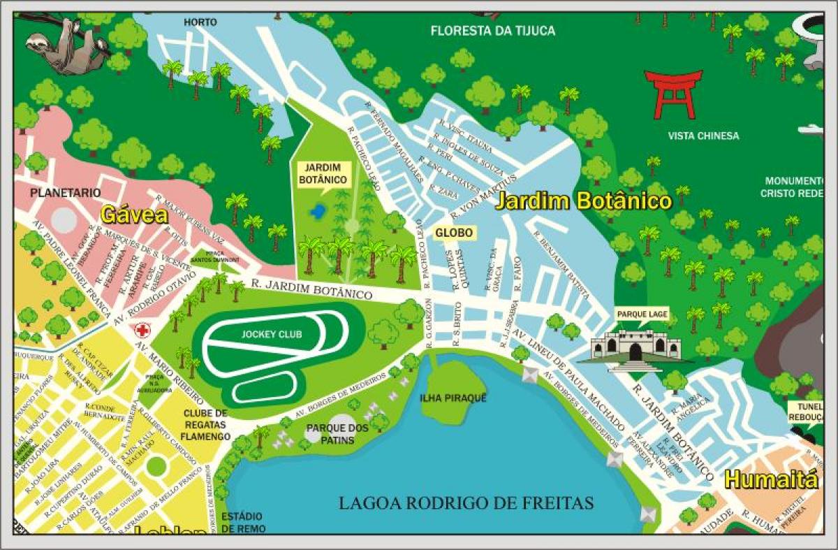 Karte von Jockey Club Brasileiro
