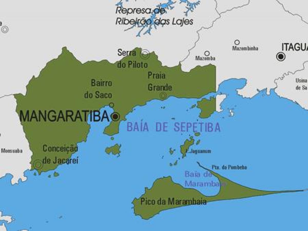 Karte der Gemeinde Mangaratiba