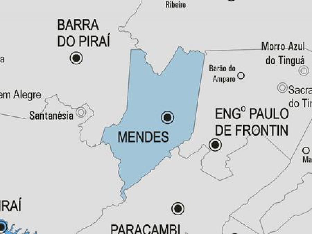 Karte von Mendes Gemeinde