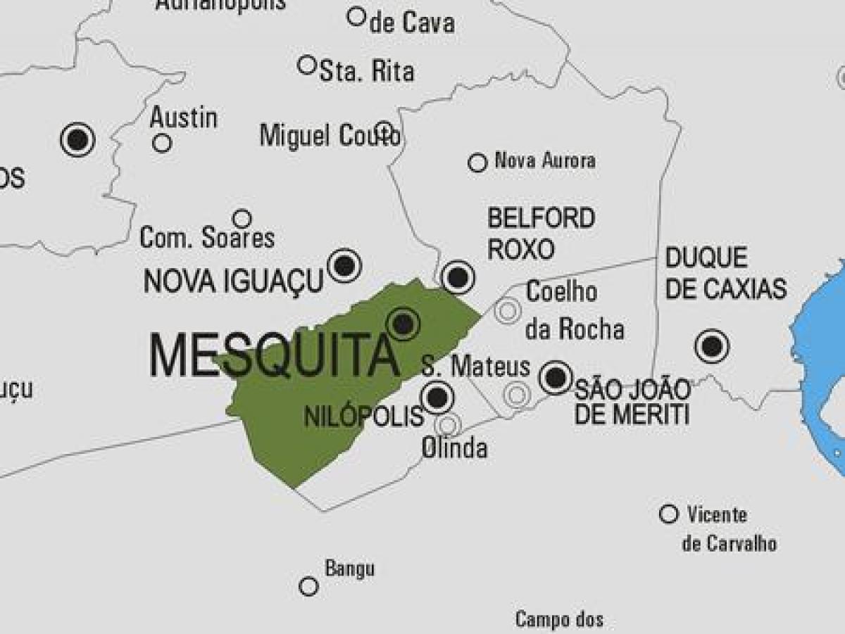 Karte von Mesquita Gemeinde