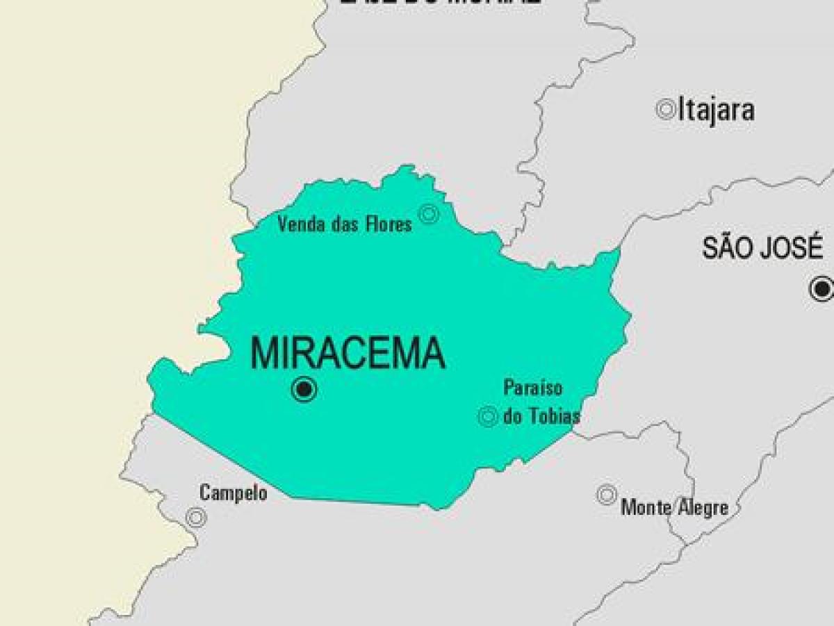 Karte von Miracema Gemeinde
