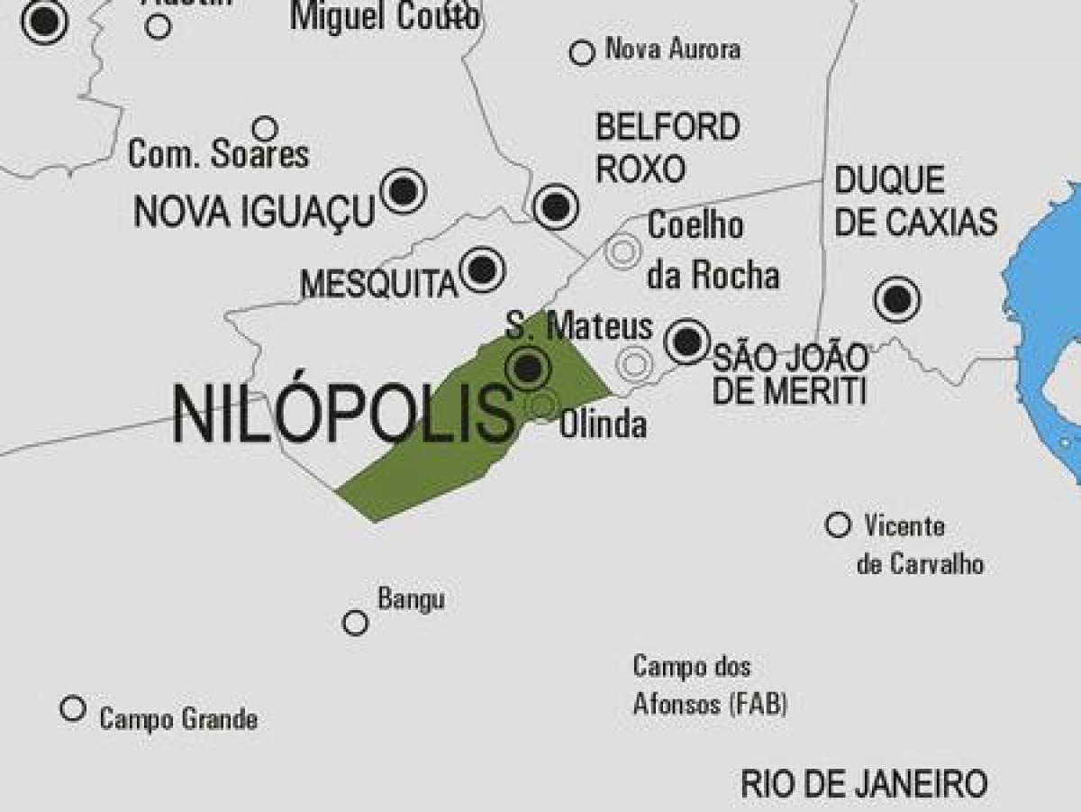 Karte von Nilópolis Gemeinde