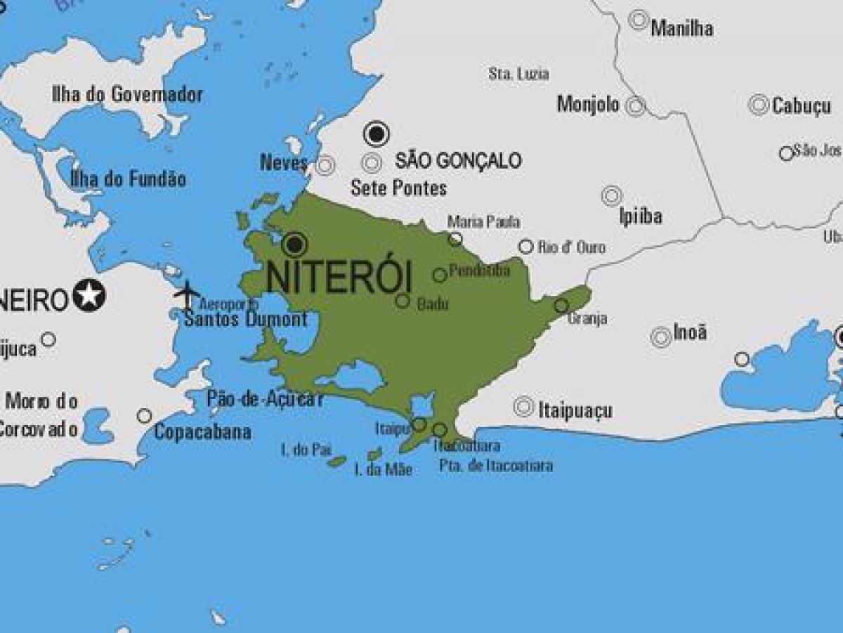 Karte von Niterói Gemeinde