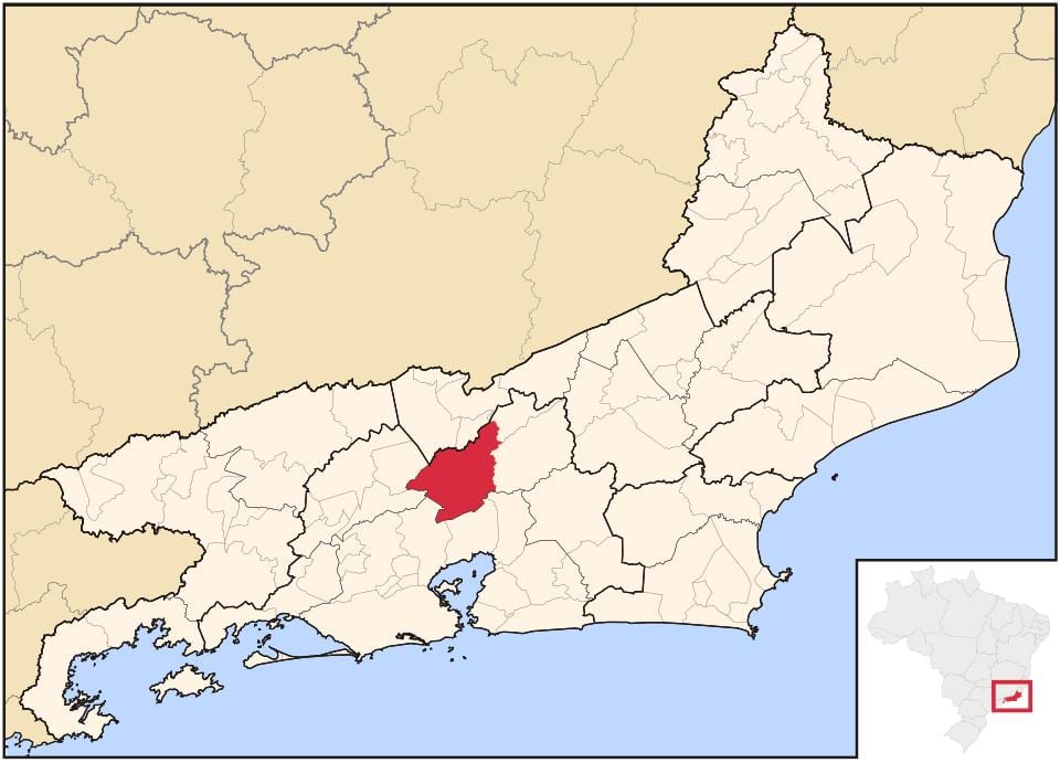 Karte von Petrópolis