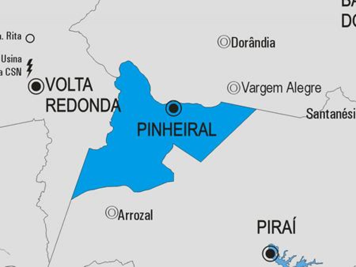 Karte von Pinheiral Gemeinde