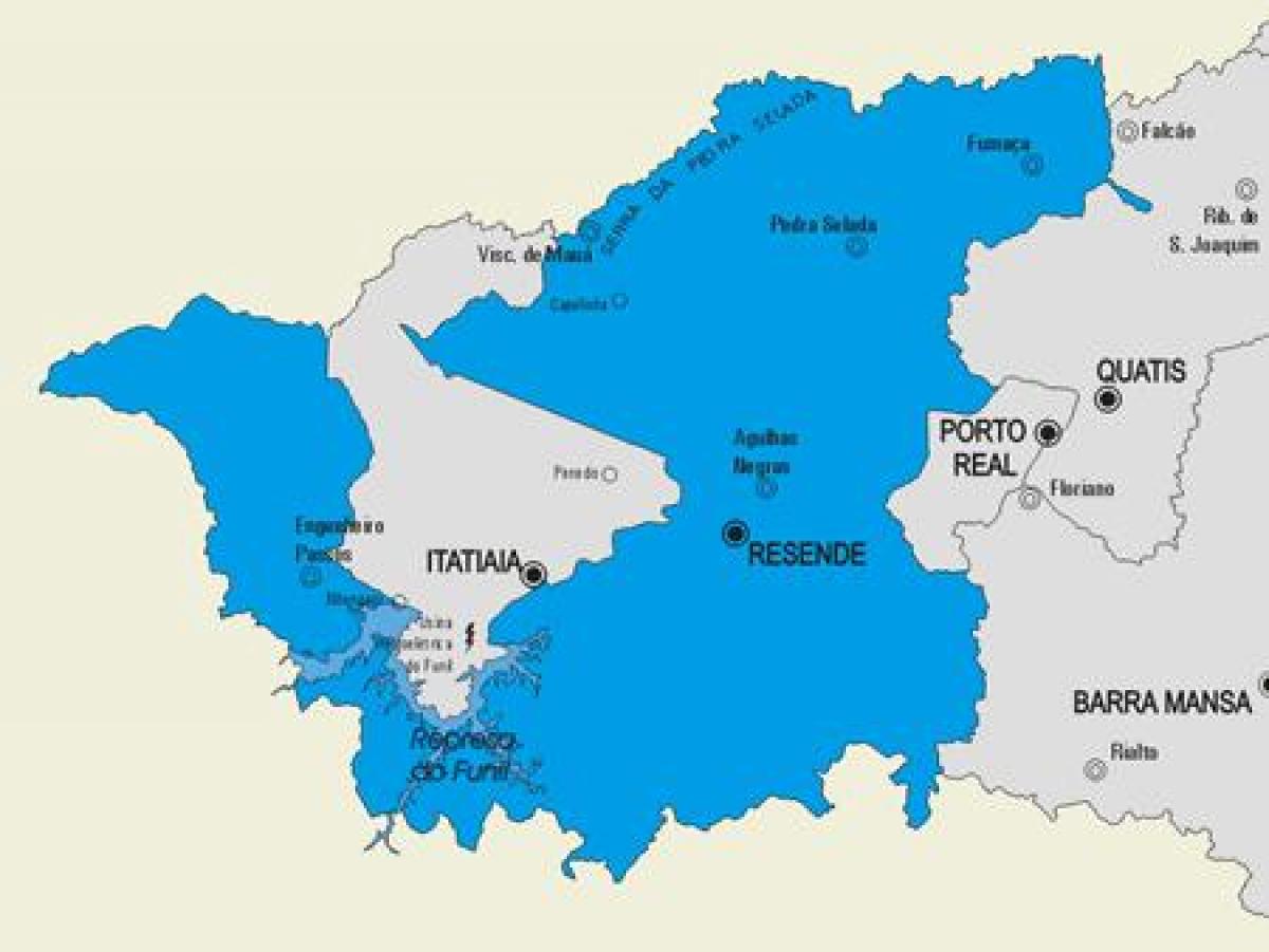Karte der Gemeinde Resende
