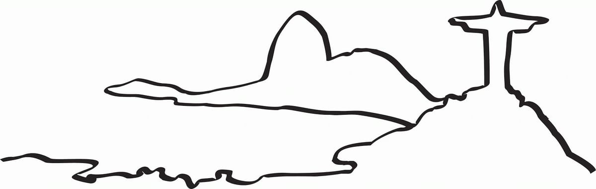 Karte von Rio de Janeiro färben