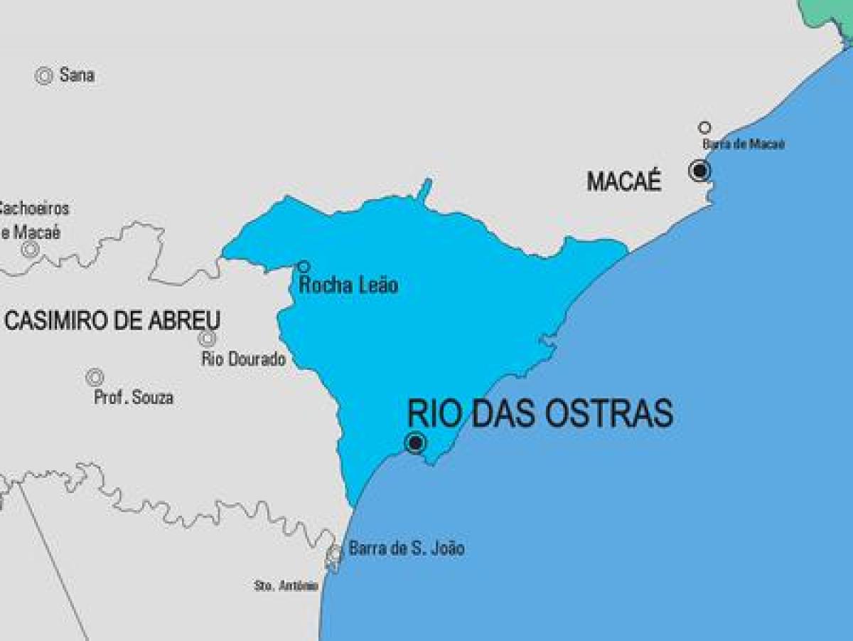 Karte von Rio de Janeiro Gemeinde