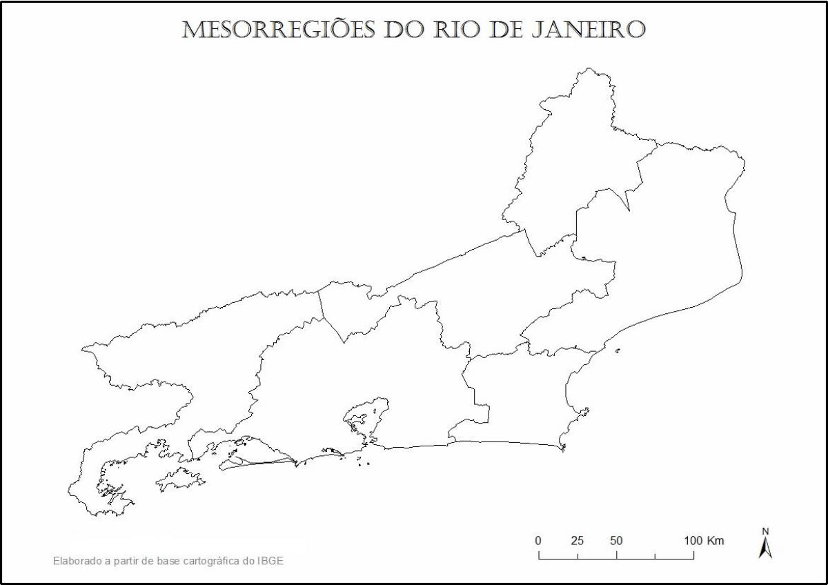 Karte von Rio de Janeiro Jungfrau