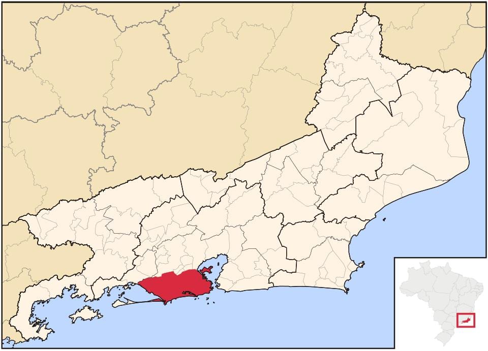 Karte von Rio de Janeiro