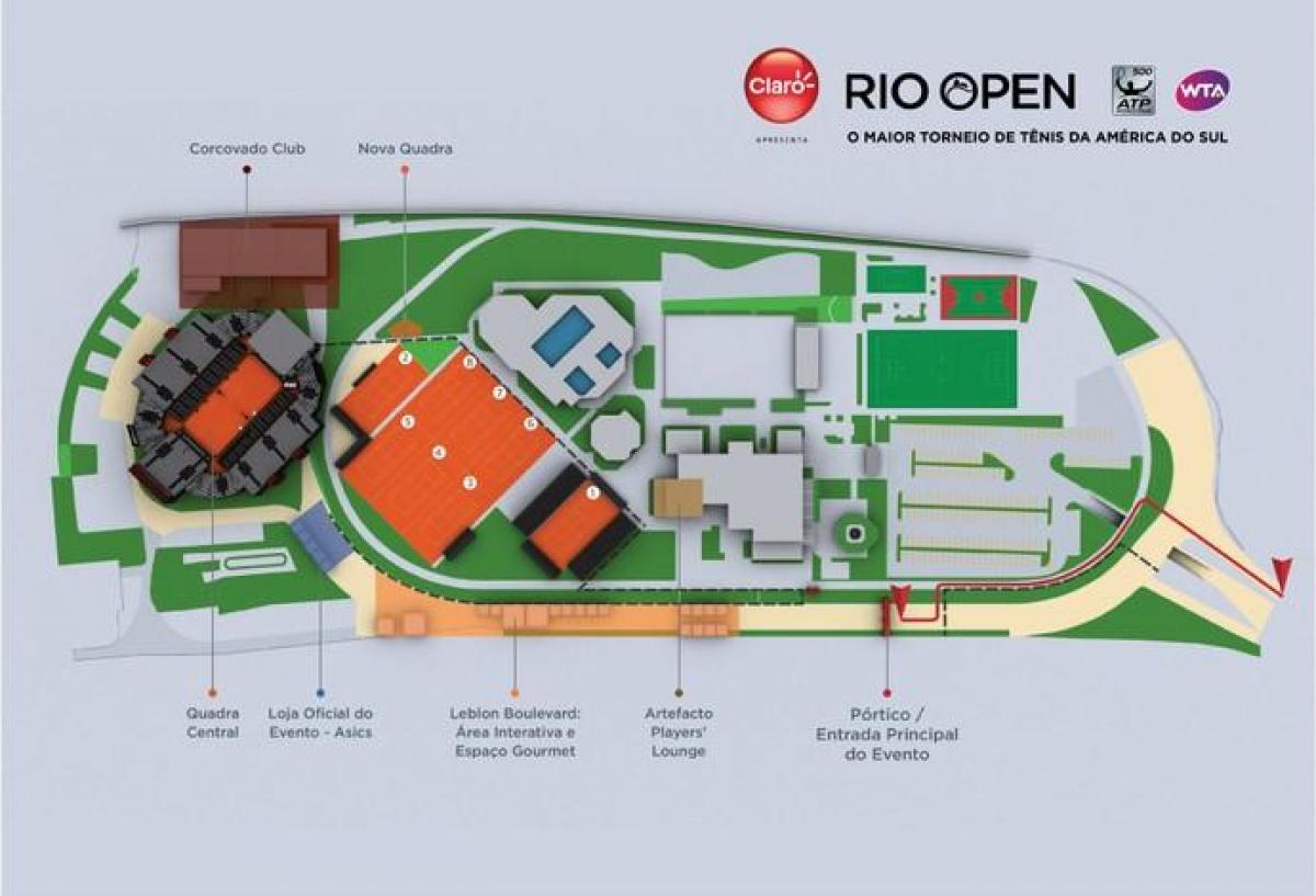 Karte von Rio Open