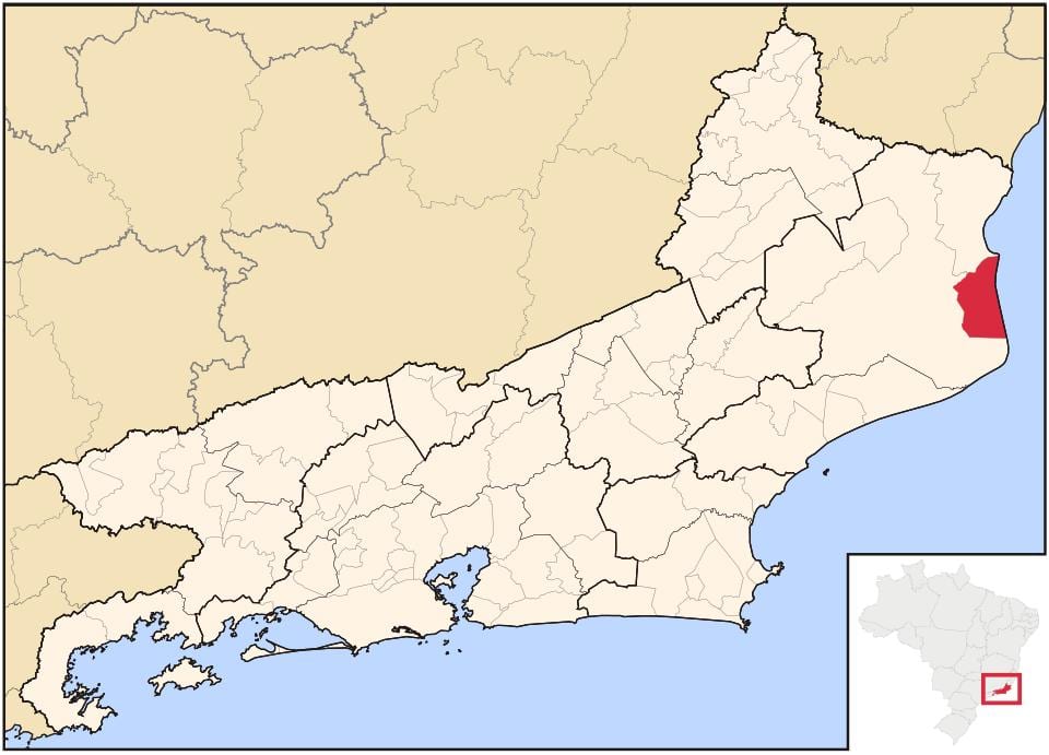 Karte von São João da Barra
