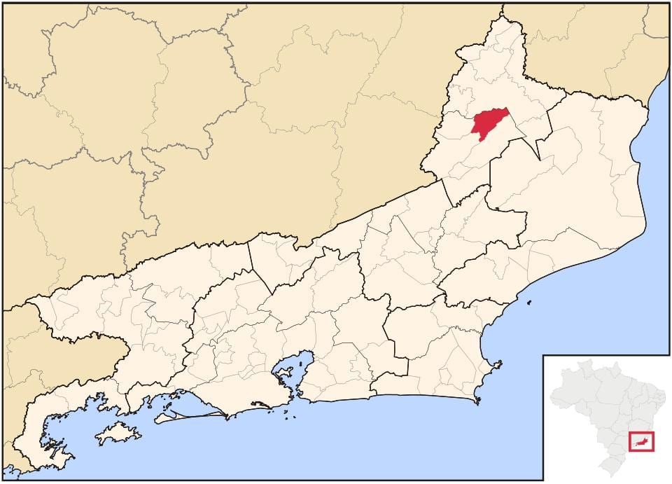 Karte von São José de Ubá