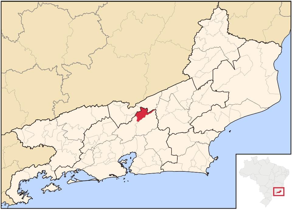 Karte von São José do Vale do Rio Preto
