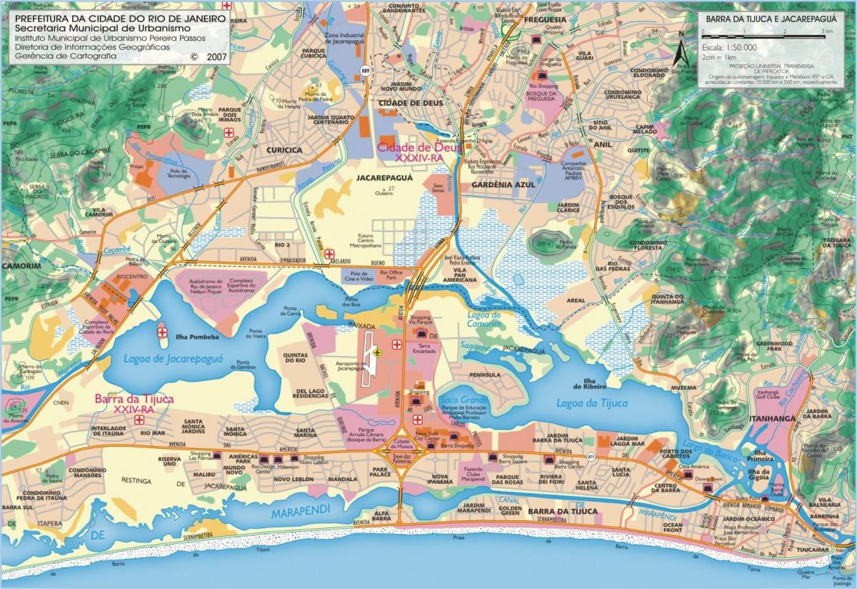Karte von Strand Barra
