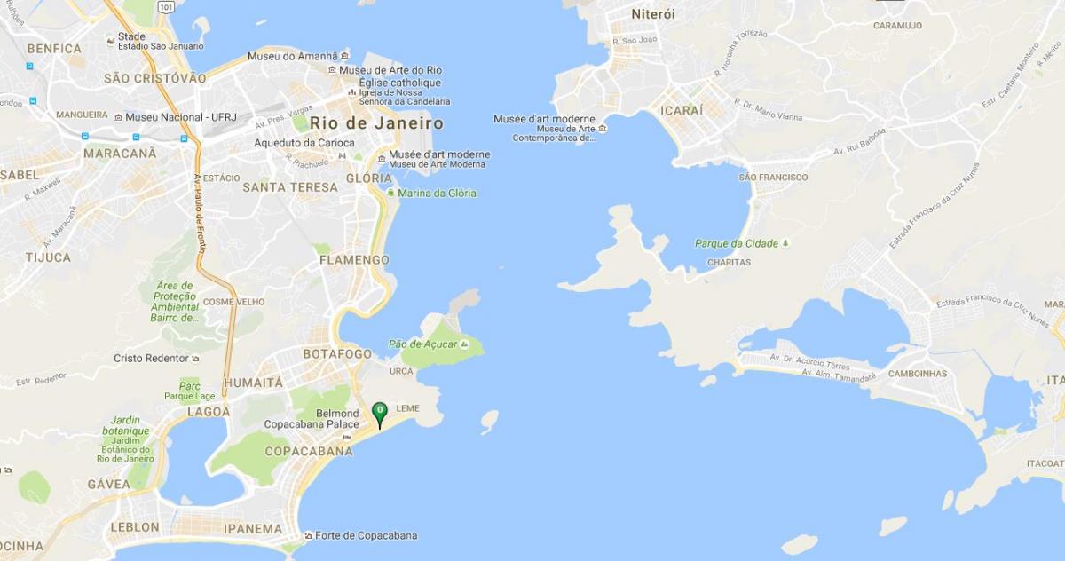 Karte von Strand Copacabana