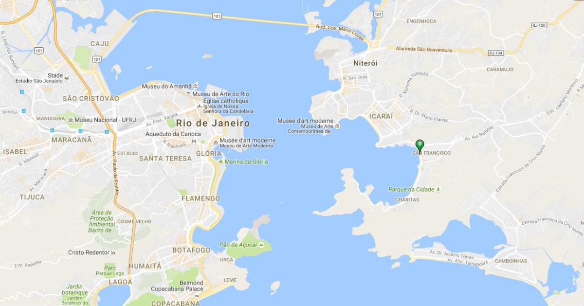 Karte von Strand São Francisco