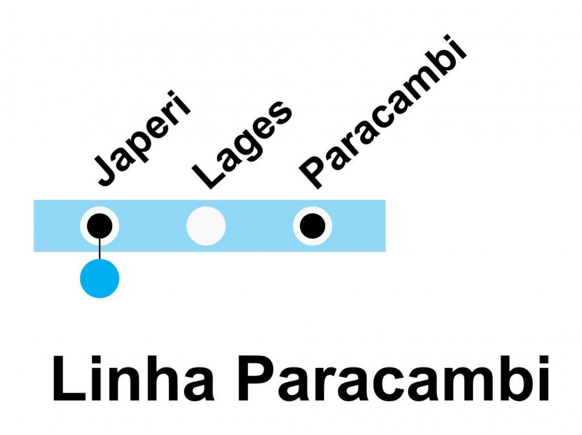 Karte von SuperVia - Line Paracambi