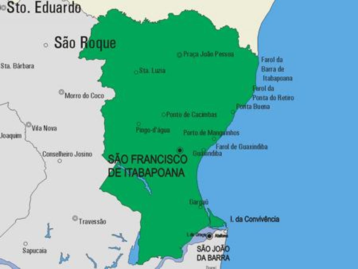 Karte von São Fidélis Gemeinde