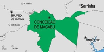 Karte von Conceição de Macabu Gemeinde