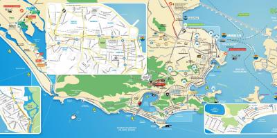 Karte von Sehenswürdigkeiten Rio de Janeiro
