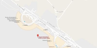 Karte von Flughafen Galeão