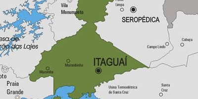 Karte der Gemeinde Itaguaí