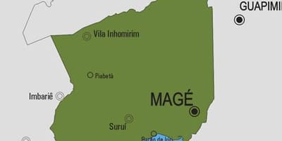 Karte der Gemeinde Magé