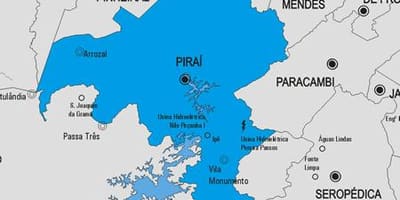 Karte der Gemeinde Piraí