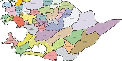 Karte des Quartiers Niterói
