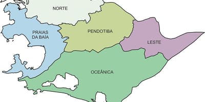 Karte der Regionen Niterói