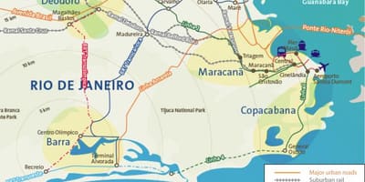 Karte von Rio de Janeiro Flughäfen