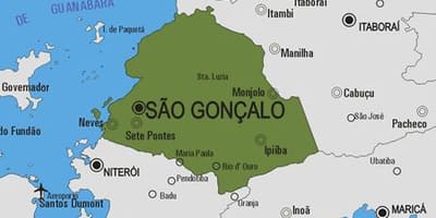 Karte von São Gonçalo Gemeinde
