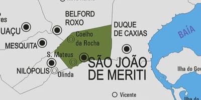 Karte von São João de Meriti Gemeinde