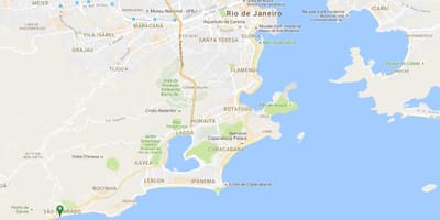 Karte von Strand von São Conrado